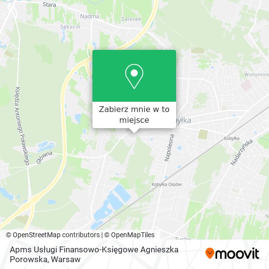 Mapa Apms Usługi Finansowo-Księgowe Agnieszka Porowska