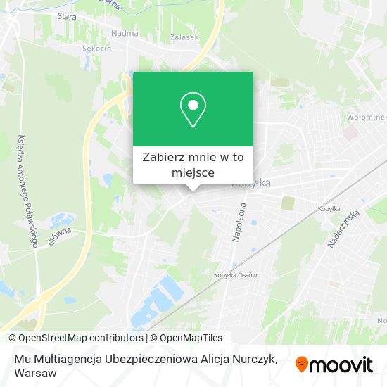 Mapa Mu Multiagencja Ubezpieczeniowa Alicja Nurczyk