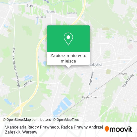 Mapa \Kancelaria Radcy Prawnego. Radca Prawny Andrzej Załęski\