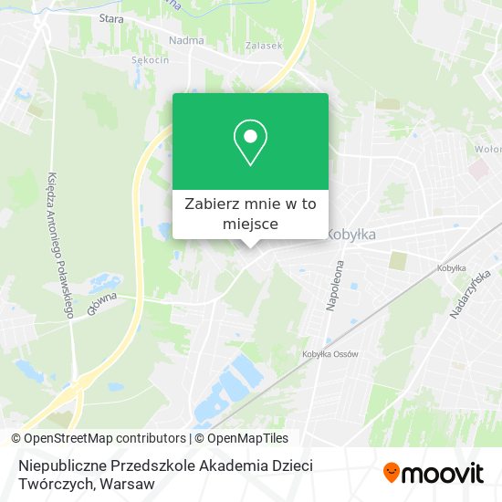 Mapa Niepubliczne Przedszkole Akademia Dzieci Twórczych