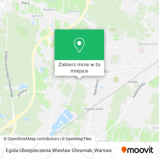 Mapa Egida Ubezpieczenia Wiesław Głowniak