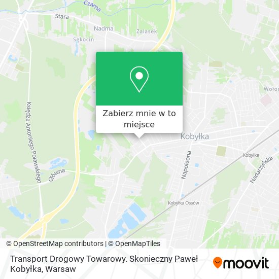 Mapa Transport Drogowy Towarowy. Skonieczny Paweł Kobyłka