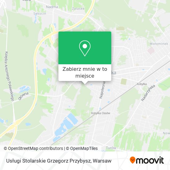 Mapa Usługi Stolarskie Grzegorz Przybysz