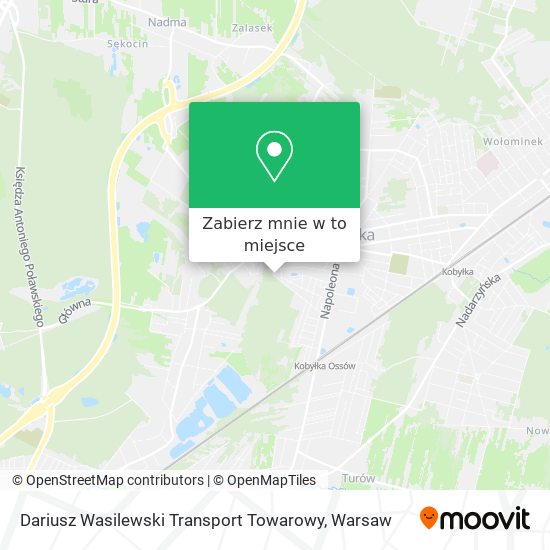 Mapa Dariusz Wasilewski Transport Towarowy