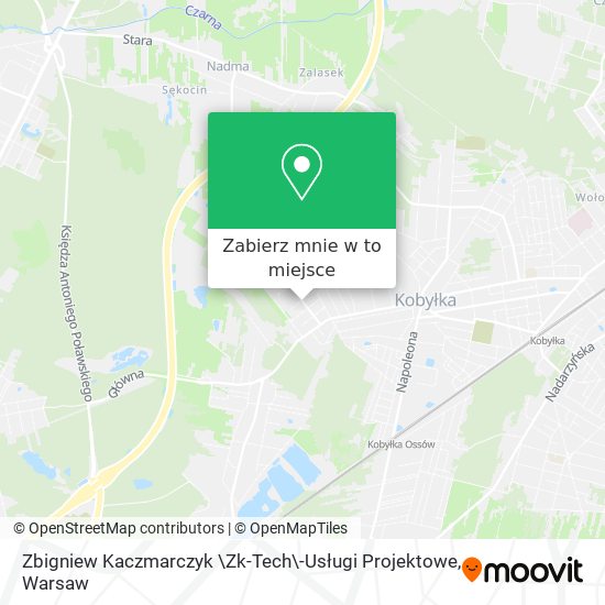 Mapa Zbigniew Kaczmarczyk \Zk-Tech\-Usługi Projektowe