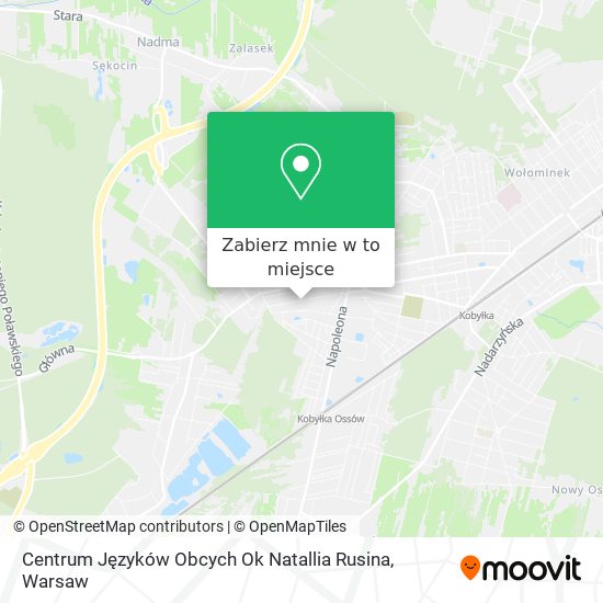 Mapa Centrum Języków Obcych Ok Natallia Rusina