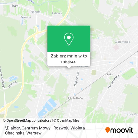 Mapa \Dialog\ Centrum Mowy i Rozwoju Wioleta Chacińska