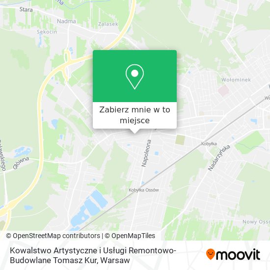 Mapa Kowalstwo Artystyczne i Usługi Remontowo-Budowlane Tomasz Kur