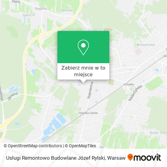 Mapa Usługi Remontowo Budowlane Józef Rylski