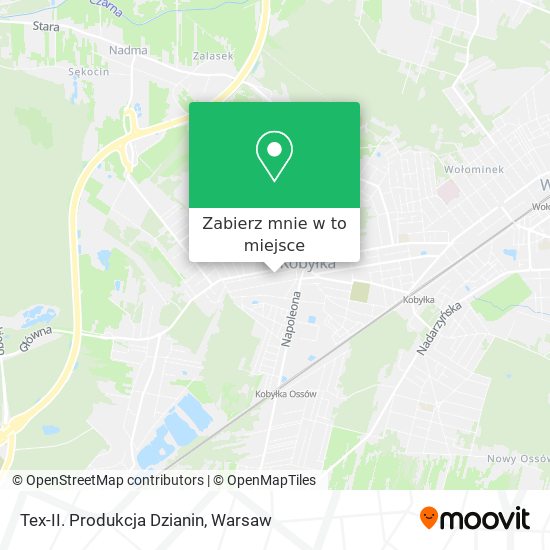 Mapa Tex-II. Produkcja Dzianin