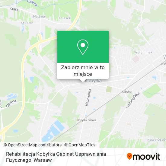 Mapa Rehabilitacja Kobyłka Gabinet Usprawniania Fizycznego