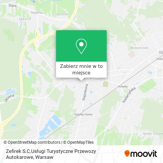 Mapa Zefirek S.C.Usługi Turystyczne Przewozy Autokarowe