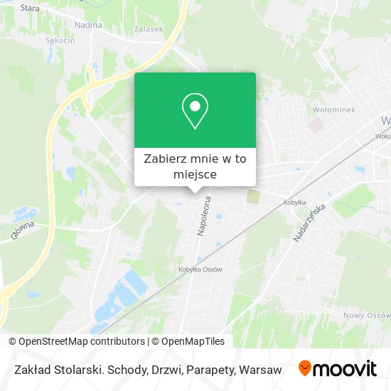 Mapa Zakład Stolarski. Schody, Drzwi, Parapety