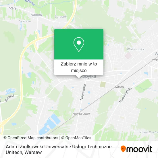 Mapa Adam Ziółkowski Uniwersalne Usługi Techniczne Unitech