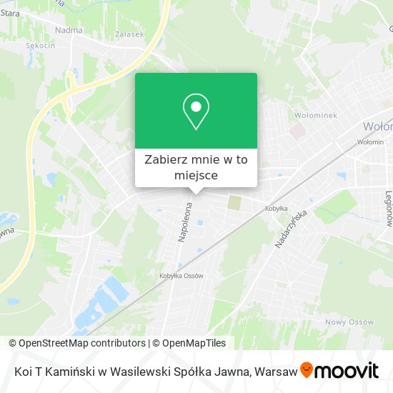 Mapa Koi T Kamiński w Wasilewski Spółka Jawna