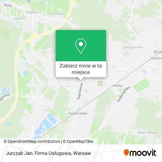 Mapa Jurczak Jan. Firma Usługowa