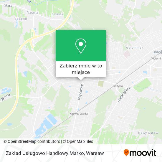 Mapa Zakład Usługowo Handlowy Marko