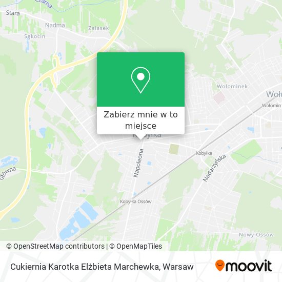 Mapa Cukiernia Karotka Elżbieta Marchewka