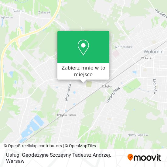 Mapa Usługi Geodezyjne Szczęsny Tadeusz Andrzej