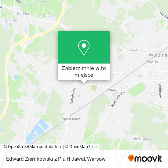 Mapa Edward Ziemkowski z P u H Jawal