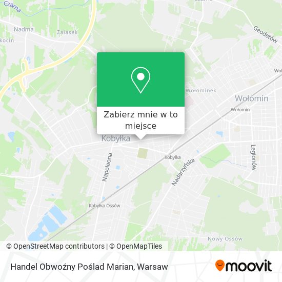 Mapa Handel Obwoźny Poślad Marian