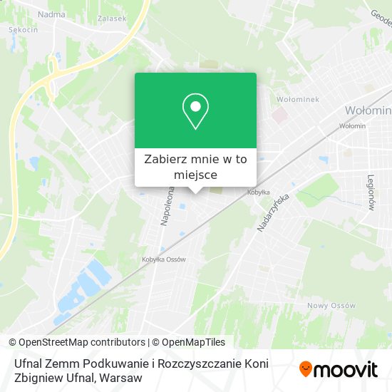 Mapa Ufnal Zemm Podkuwanie i Rozczyszczanie Koni Zbigniew Ufnal