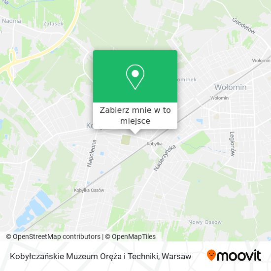 Mapa Kobyłczańskie Muzeum Oręża i Techniki