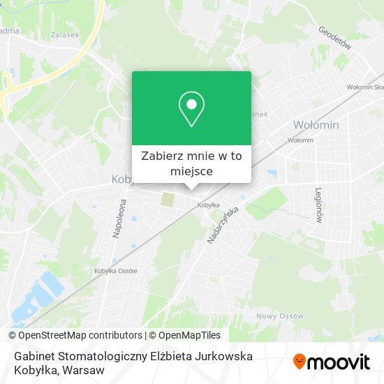 Mapa Gabinet Stomatologiczny Elżbieta Jurkowska Kobyłka