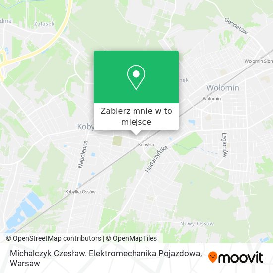 Mapa Michalczyk Czesław. Elektromechanika Pojazdowa