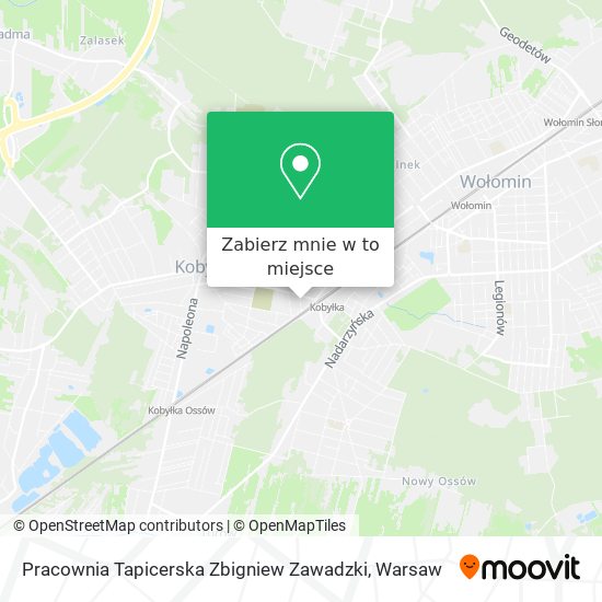 Mapa Pracownia Tapicerska Zbigniew Zawadzki