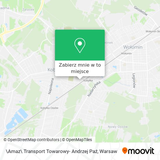 Mapa \Amaz\ Transport Towarowy- Andrzej Paź