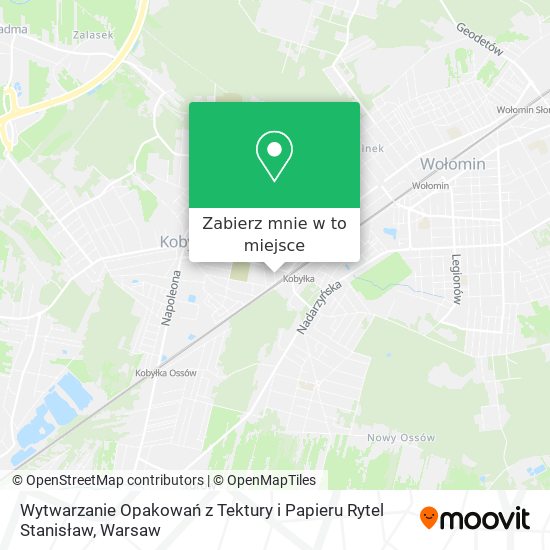 Mapa Wytwarzanie Opakowań z Tektury i Papieru Rytel Stanisław