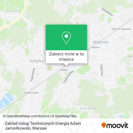 Mapa Zakład Usług Technicznych Energia Adam Jamiołkowski