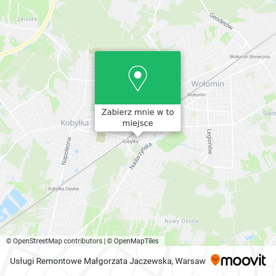 Mapa Usługi Remontowe Małgorzata Jaczewska