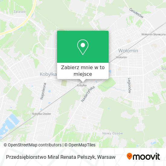 Mapa Przedsiębiorstwo Miral Renata Pełszyk