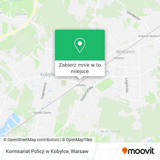 Mapa Komisariat Policji w Kobyłce