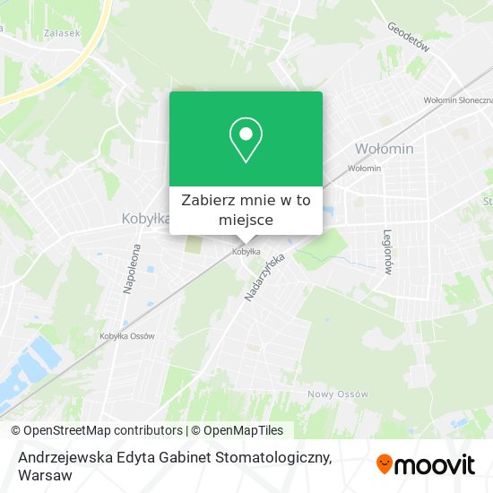 Mapa Andrzejewska Edyta Gabinet Stomatologiczny