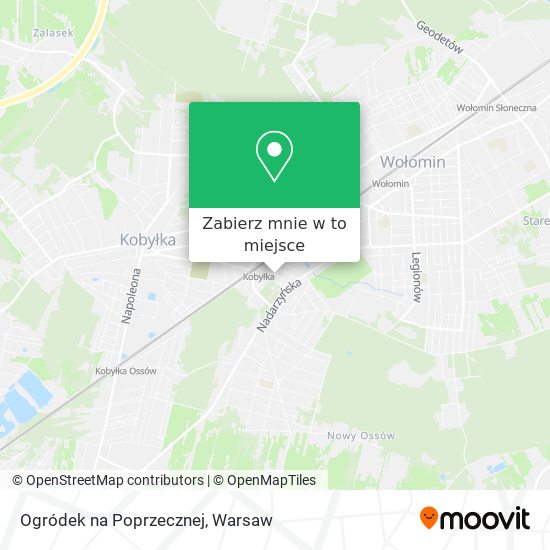 Mapa Ogródek na Poprzecznej