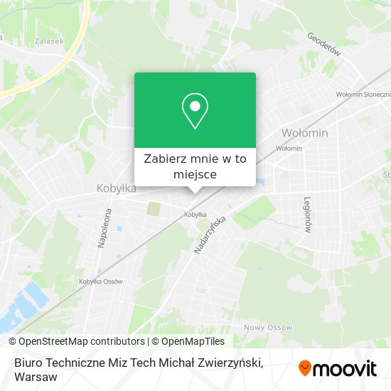 Mapa Biuro Techniczne Miz Tech Michał Zwierzyński