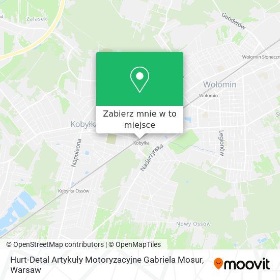 Mapa Hurt-Detal Artykuły Motoryzacyjne Gabriela Mosur