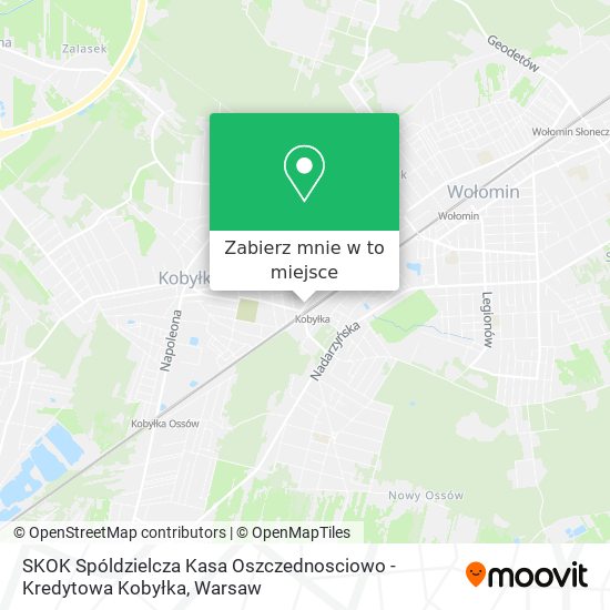 Mapa SKOK Spóldzielcza Kasa Oszczednosciowo - Kredytowa Kobyłka