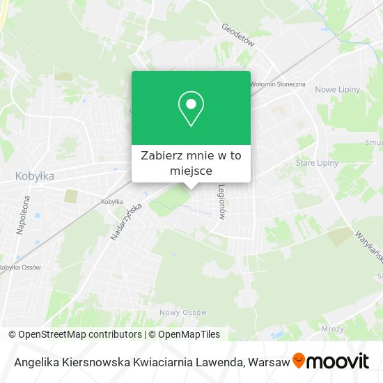 Mapa Angelika Kiersnowska Kwiaciarnia Lawenda