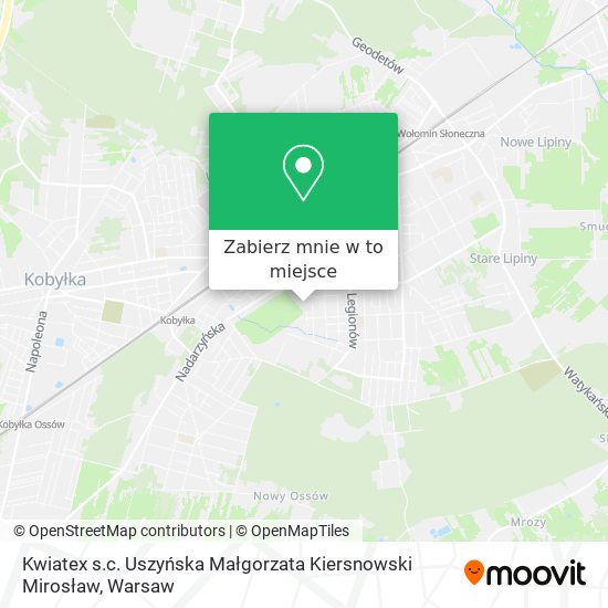 Mapa Kwiatex s.c. Uszyńska Małgorzata Kiersnowski Mirosław