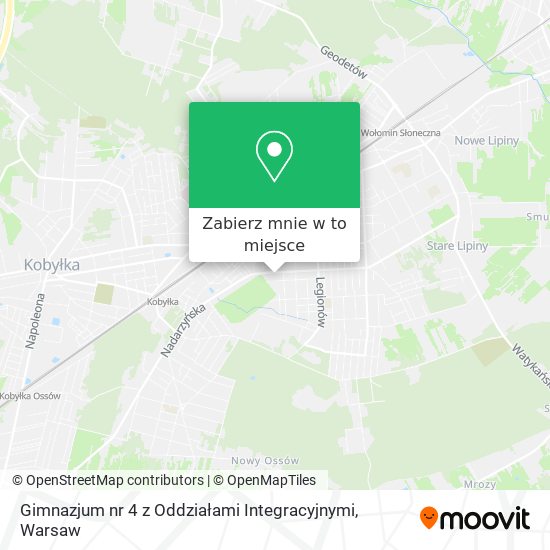 Mapa Gimnazjum nr 4 z Oddziałami Integracyjnymi