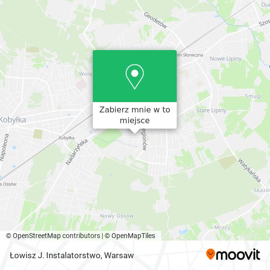 Mapa Łowisz J. Instalatorstwo