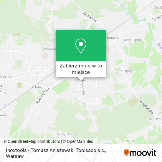 Mapa Inoxtools - Tomasz Aniszewski Toolsaco s.c.