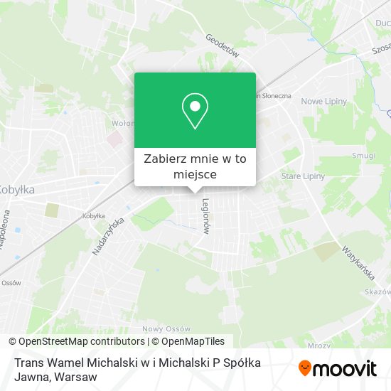 Mapa Trans Wamel Michalski w i Michalski P Spółka Jawna