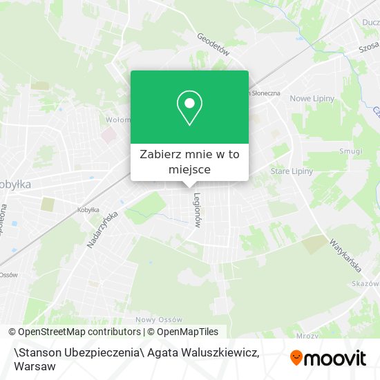 Mapa \Stanson Ubezpieczenia\ Agata Waluszkiewicz