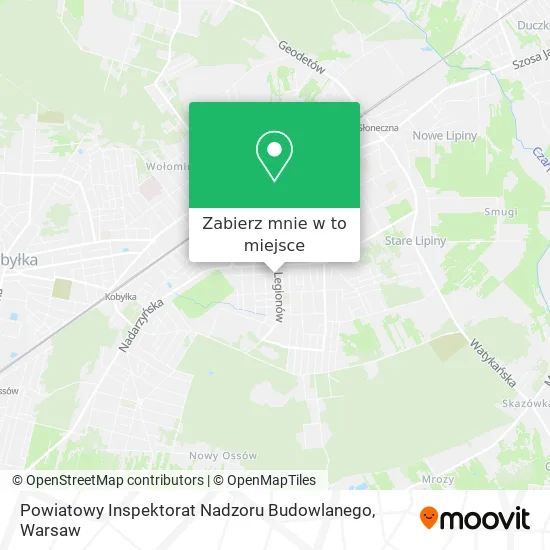 Mapa Powiatowy Inspektorat Nadzoru Budowlanego