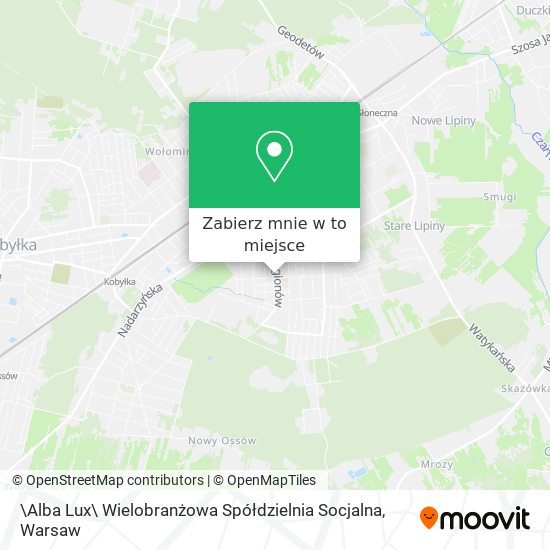 Mapa \Alba Lux\ Wielobranżowa Spółdzielnia Socjalna